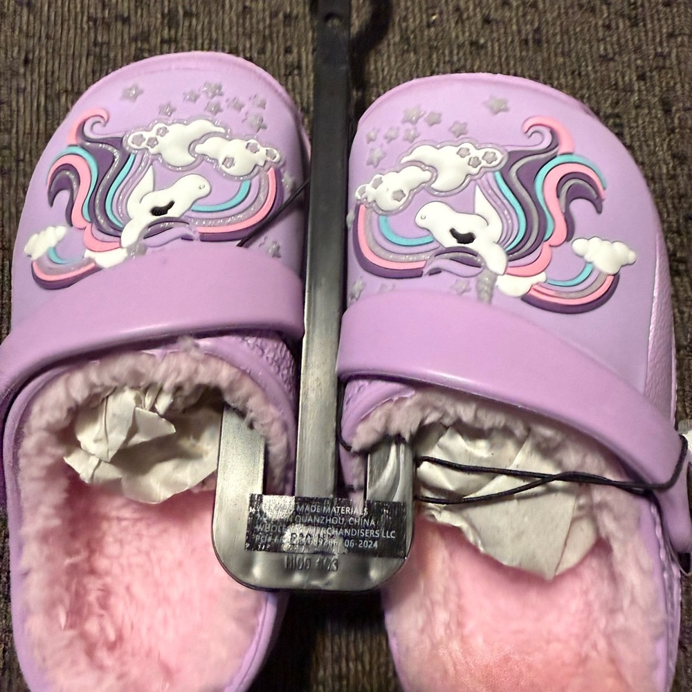Purple Unicorn Slippers